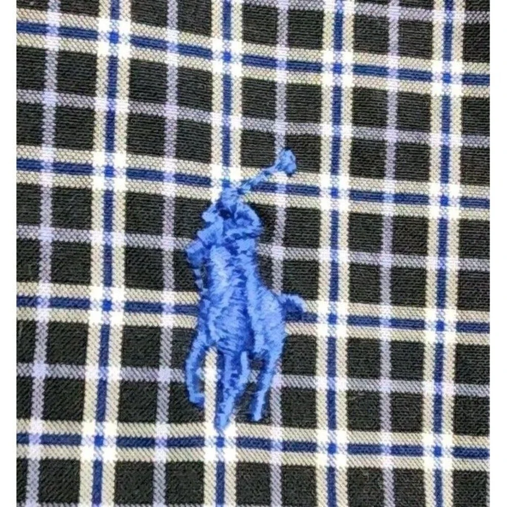 Ralph Lauren Custom Fit‎ Plaid Button Down Long Sleeve Shirt Large